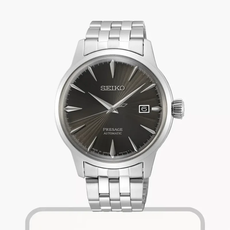 Seiko Men's  Presage Cocktail Time Grey Dial Watch | SRPE17J1